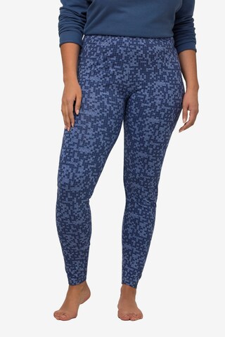 Skinny Pantalon Ulla Popken en bleu : devant