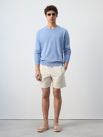 MANGO MAN Pullover 'Pedrosa' i blå