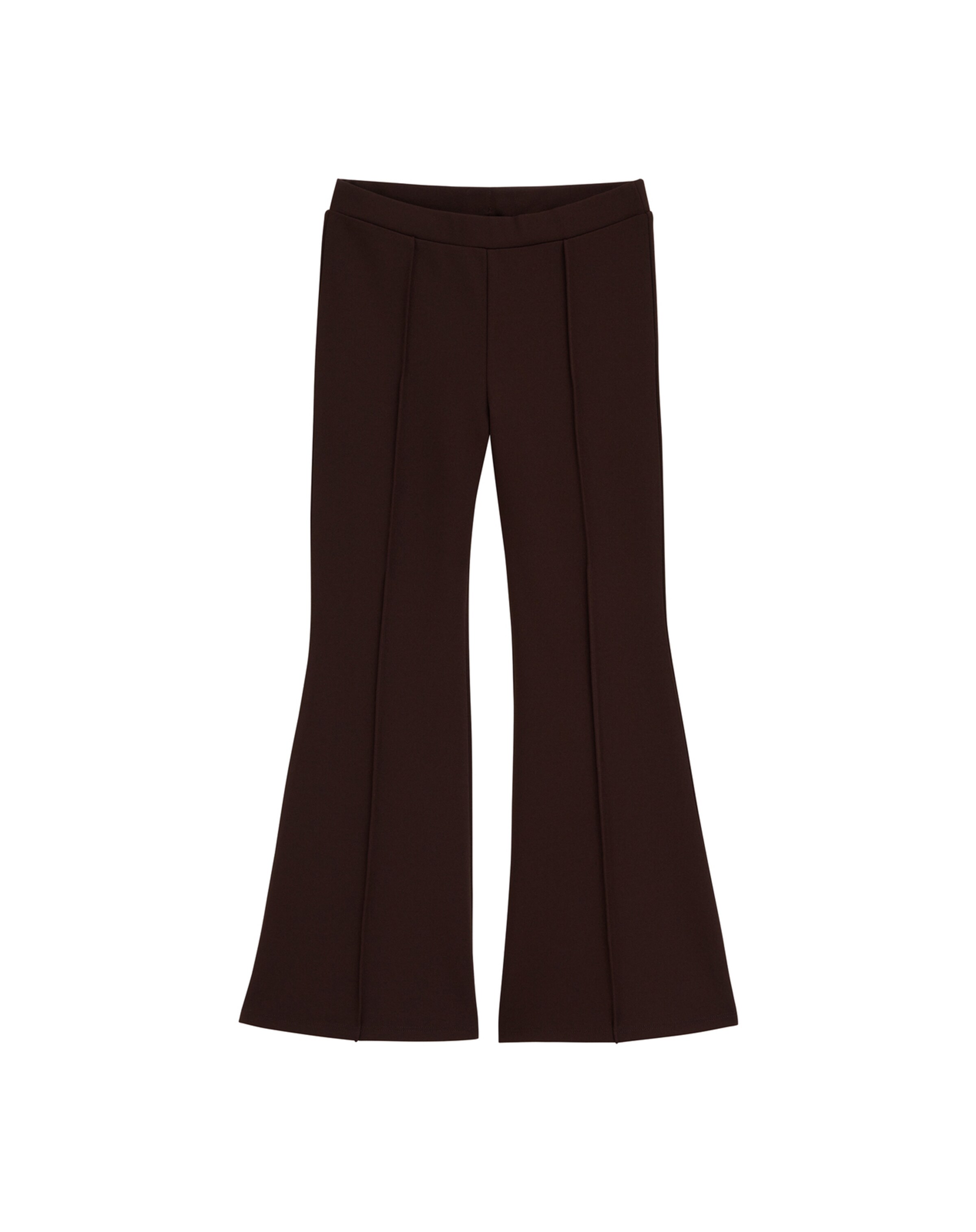 WE Fashion Flared Leggings in Braun: Vorderseite