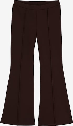 WE Fashion Flared Leggings in Bruin: voorkant
