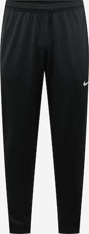 NIKETapered Sportske hlače - crna boja: prednji dio