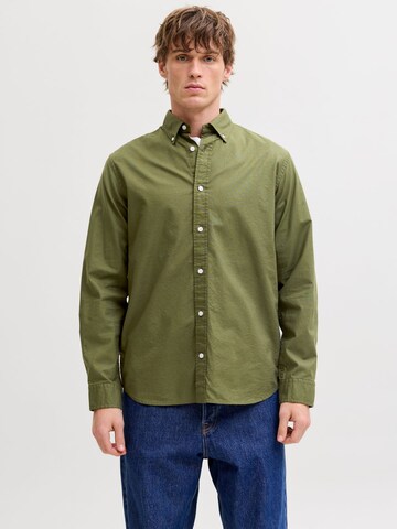 Coupe regular Chemise JACK & JONES en vert : devant