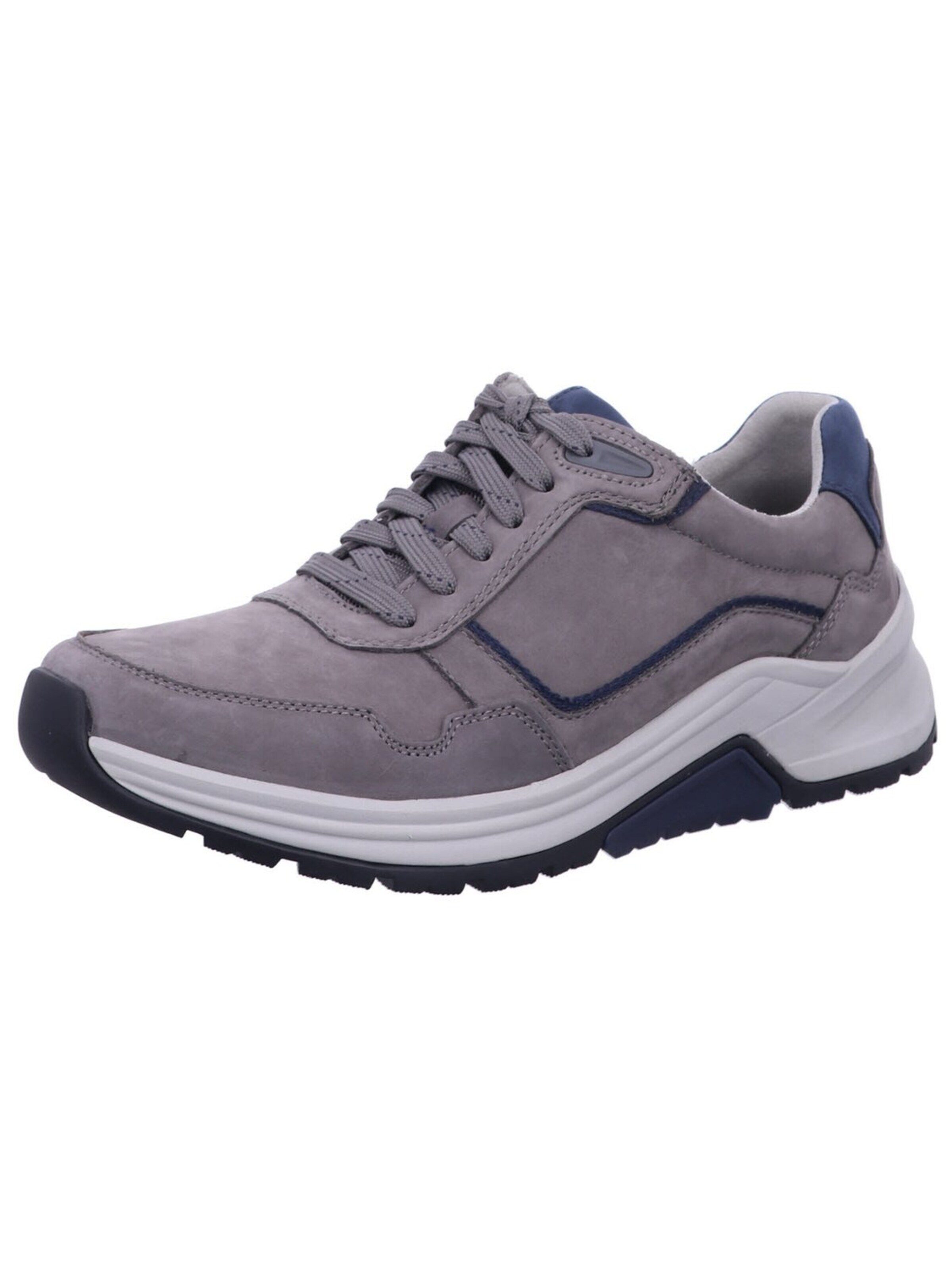 Pius Gabor Sneaker low 'Komfort Schnürschuh Herren 8007.12 02 Echtleder in grau'‌‌‌ in Grau: Vorderseite