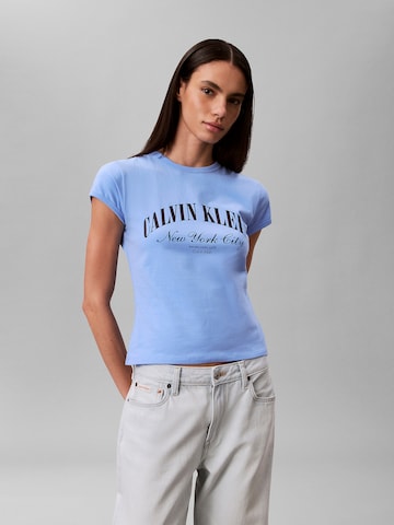 Calvin Klein Jeans Shirt in Blauw: voorkant