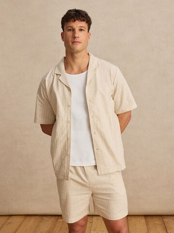 Regular fit Camicia 'Kalle' di DAN FOX APPAREL in beige: frontale