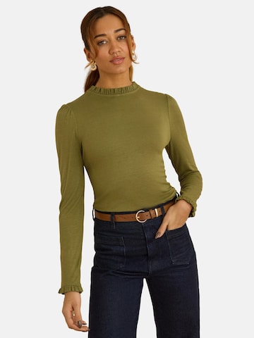 love & roses Μπλουζάκι σε πράσινο: μπροστά