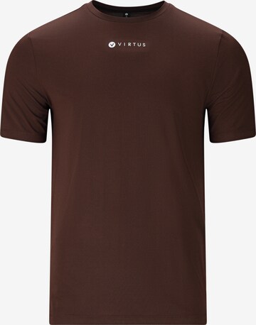 Virtus Performance Shirt 'Roger' in Brown: front