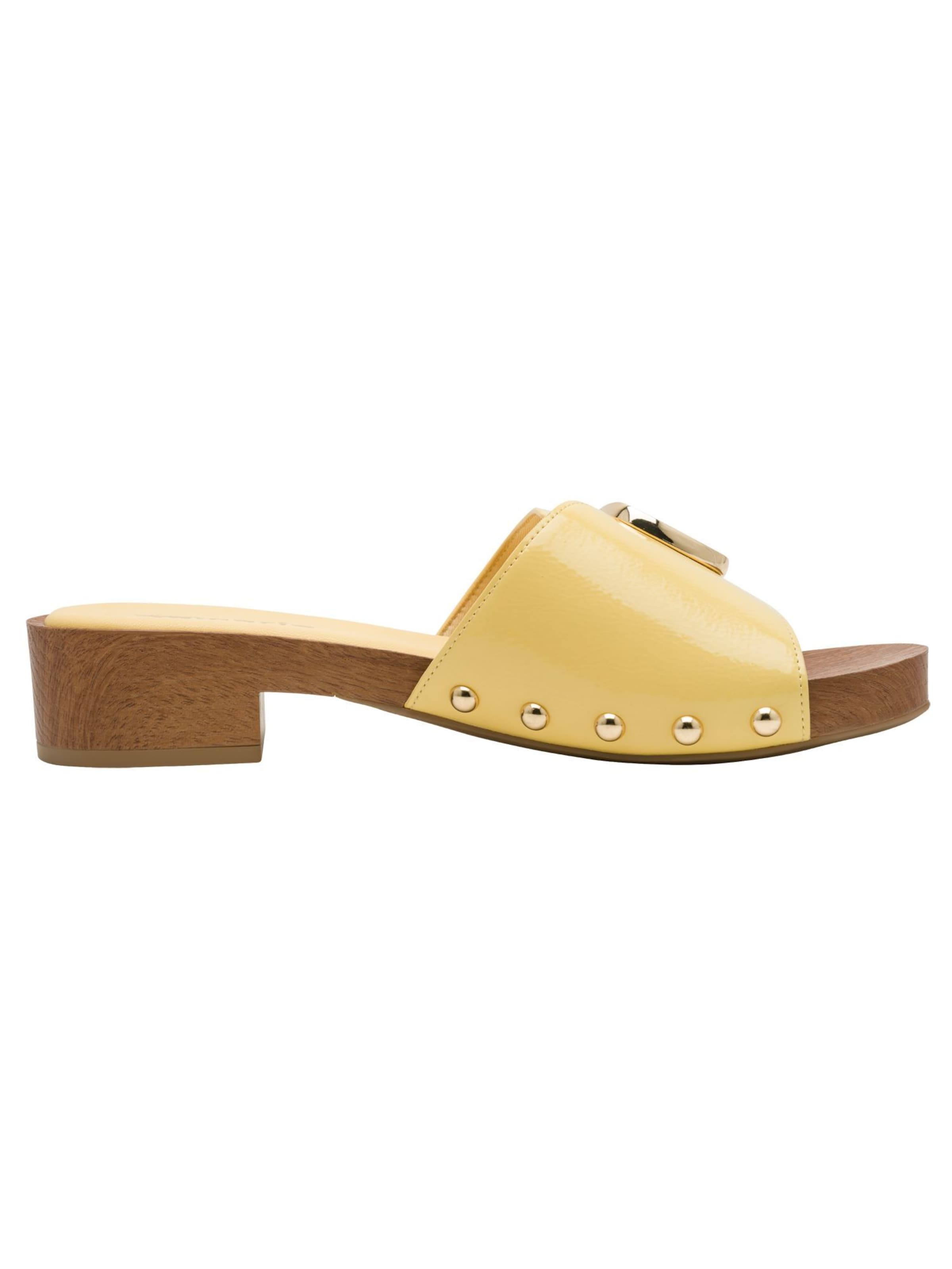 Tamaris Mules in Yellow