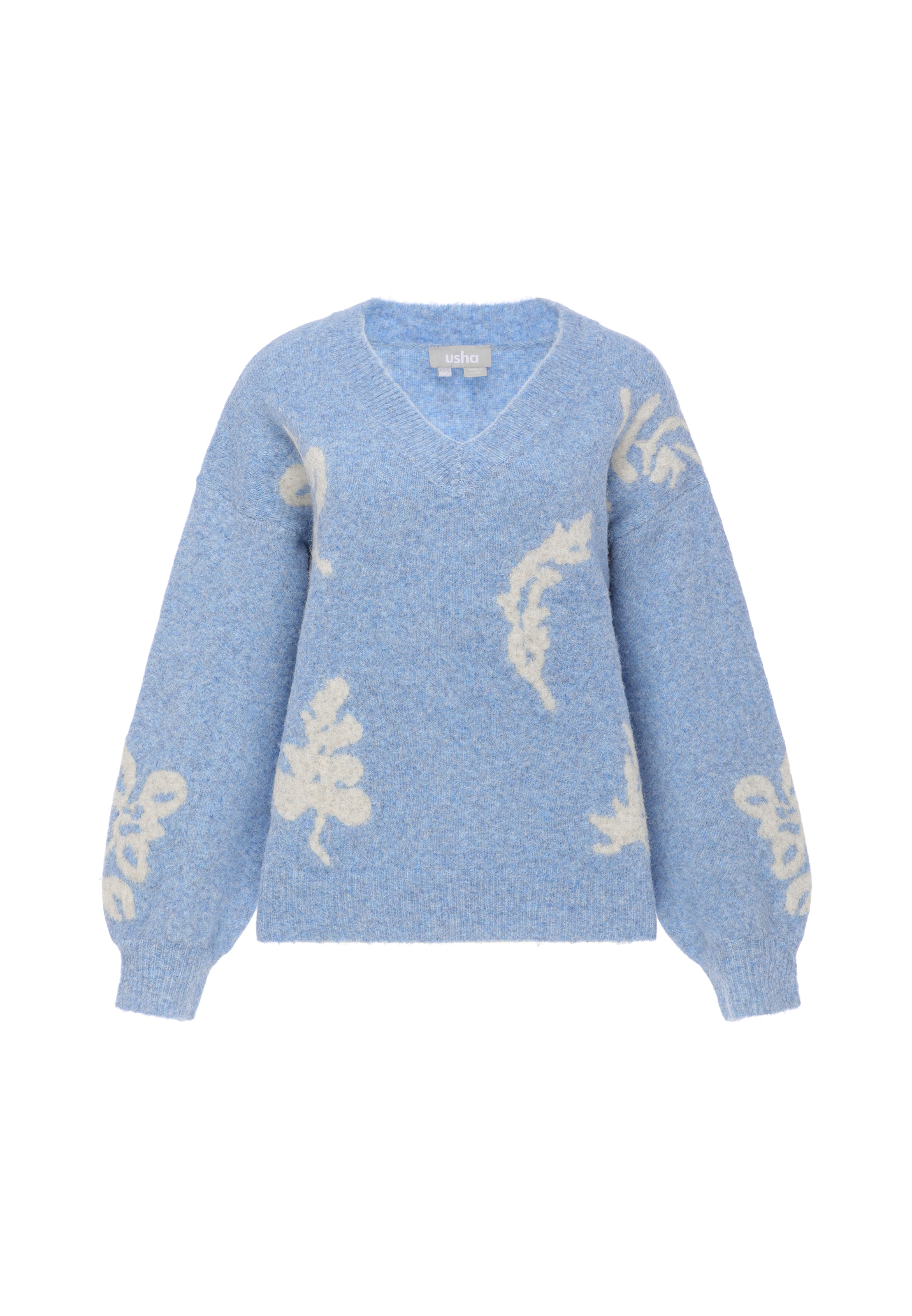 Usha Pullover in Blau: Vorderseite
