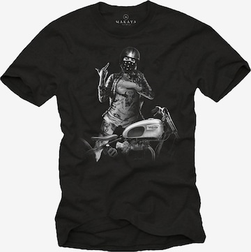MAKAYA Shirt 'TriumphGirl' in Black: front