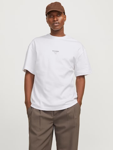 JACK & JONES Shirt 'JJEURBAN EDGE STUDIO' in White: front