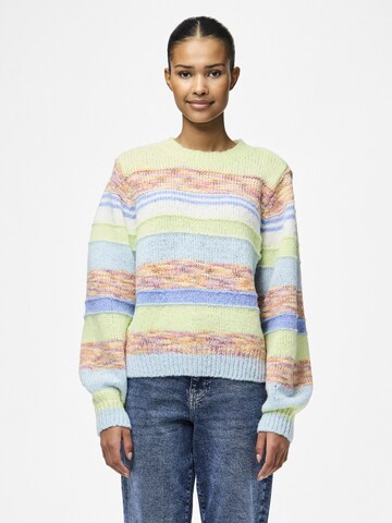 PIECES Pullover 'PCMalina' in Grün: Vorderseite