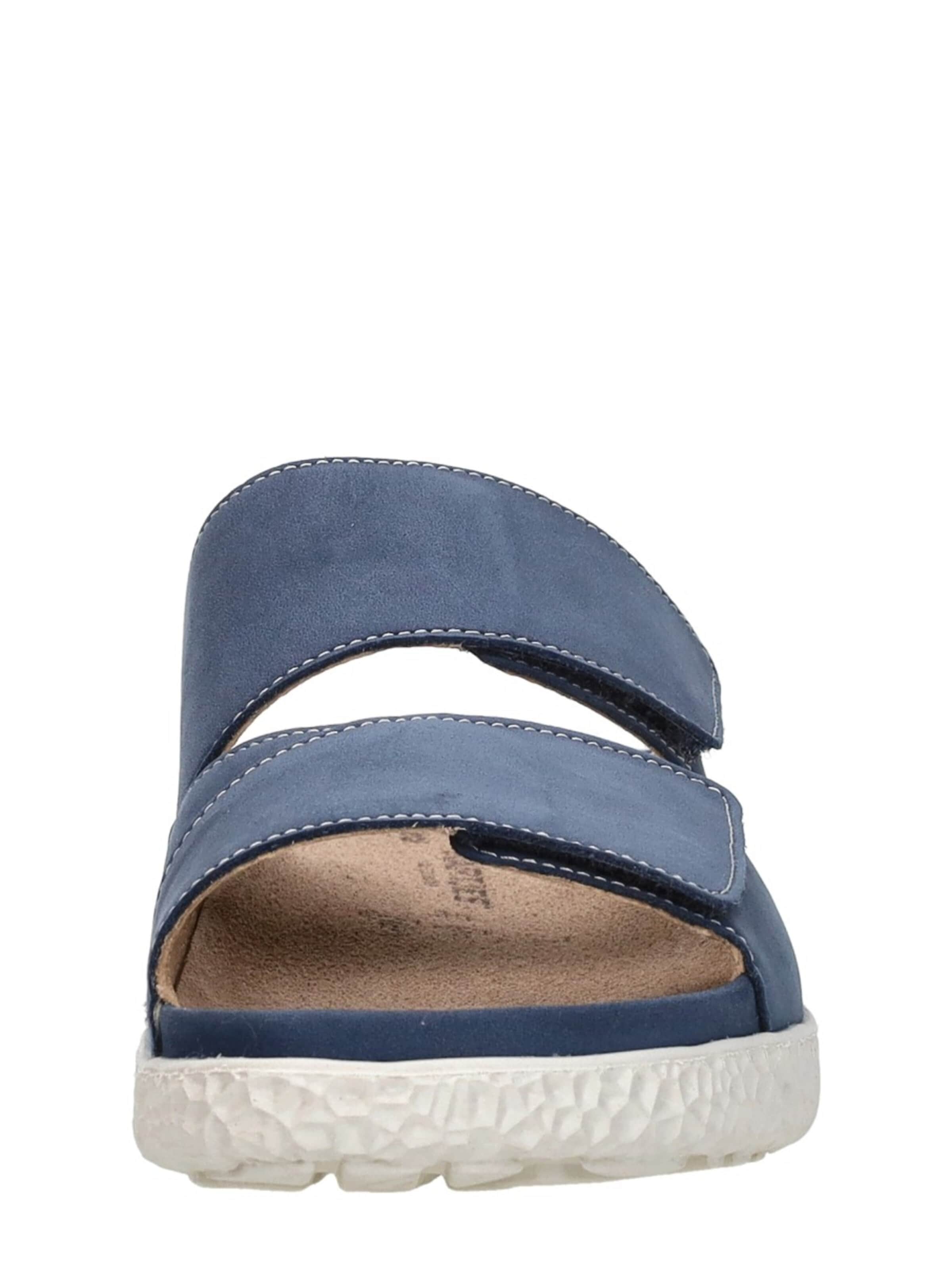Pantoufle 'Groove Natural' Hartjes en bleu