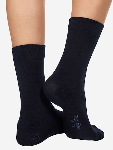 Nur Die - Meias ' Classic Komfortbund ' em azul