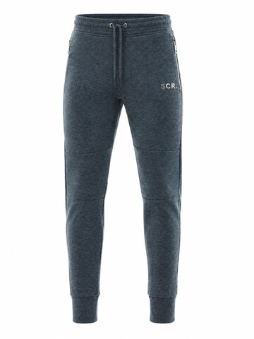SCR. Slimfit Sportbyxa 'NEDRO' i grå: framsida