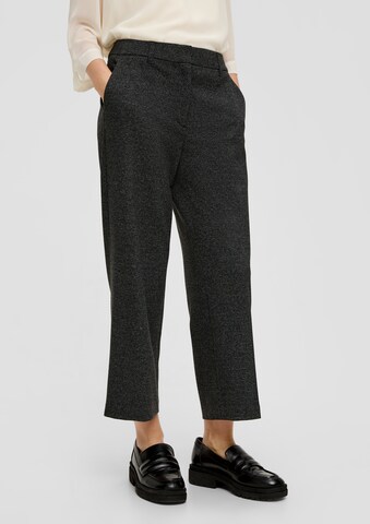 Wide Leg Pantalon s.Oliver BLACK LABEL en noir : devant