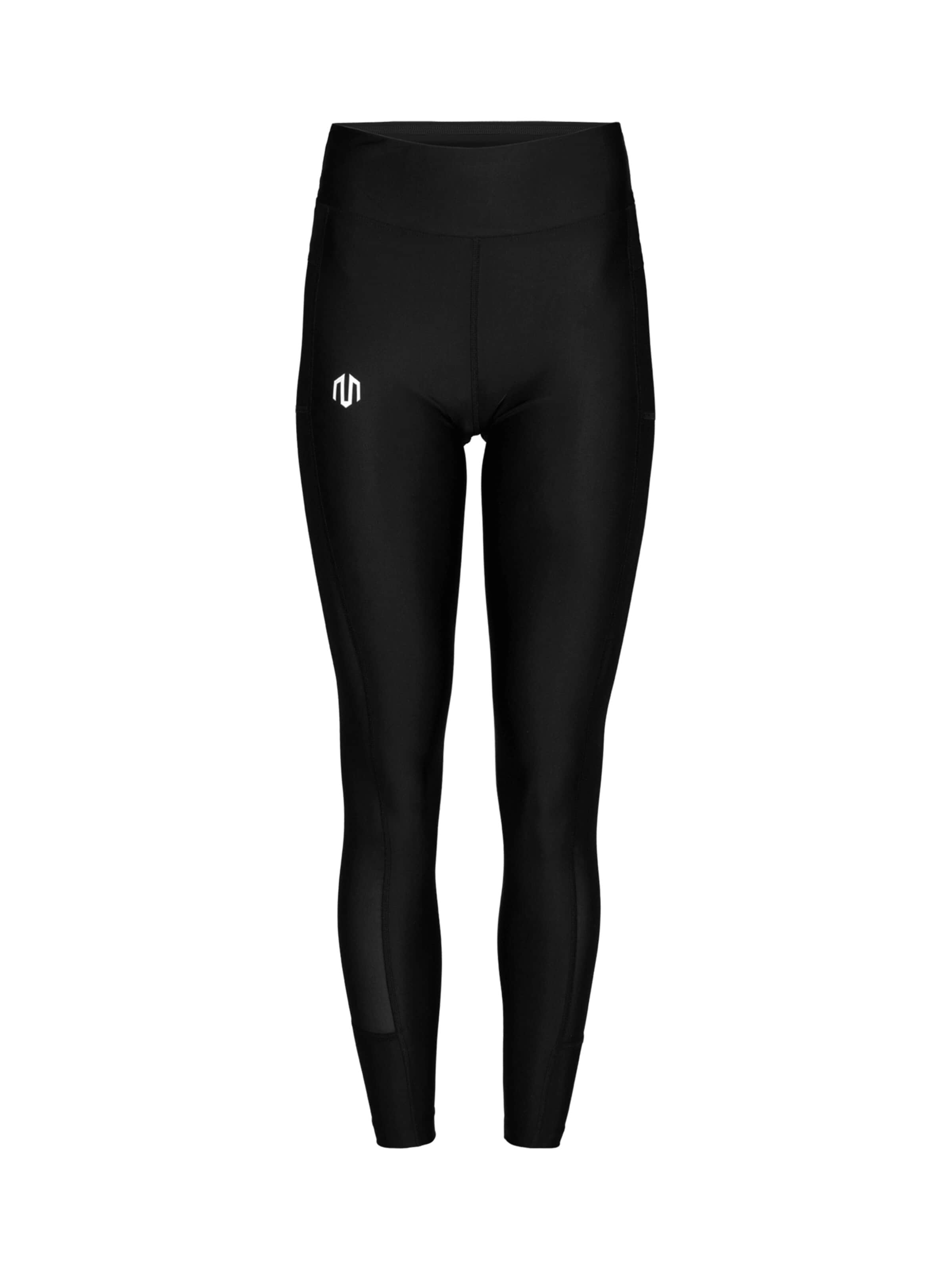 MOROTAI Skinny Sportbroek 'Frame' in Zwart: voorkant