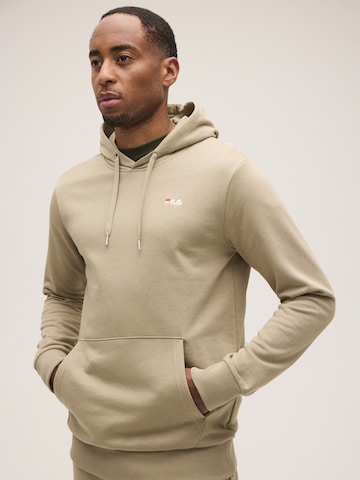 FILA Sweatshirt 'LUMEZZANE hoodie' in Beige: voorkant