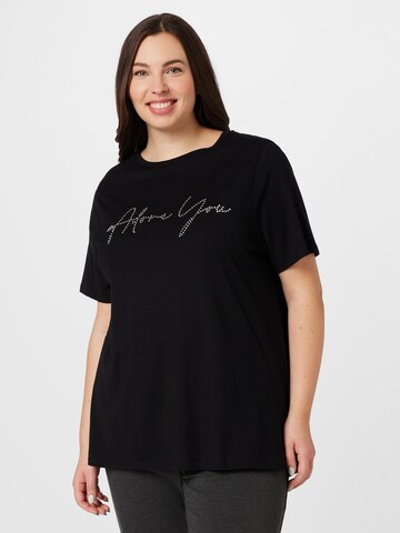 River Island Plus Shirt in Black: front