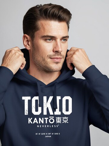 Neverless Sweatshirt 'Tokio' in Blue