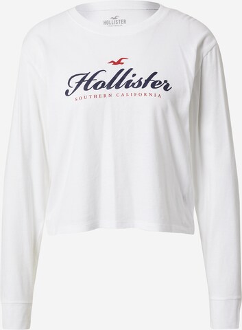 T-shirt HOLLISTER en blanc : devant