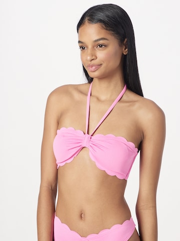 Bandeau Hauts de bikini Hunkemöller en rose : devant