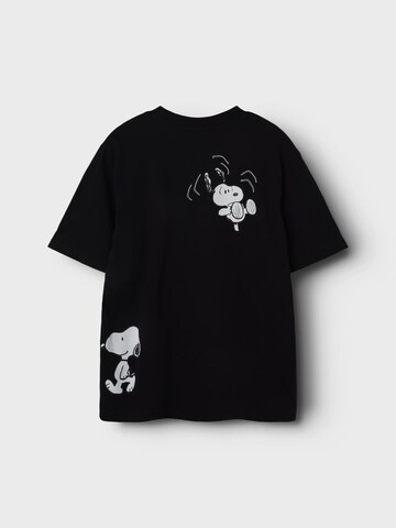 T-Shirt 'Snoopy' NAME IT en noir
