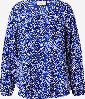 Camicia da donna 'CARVICA' di ONLY Carmakoma in blu: frontale