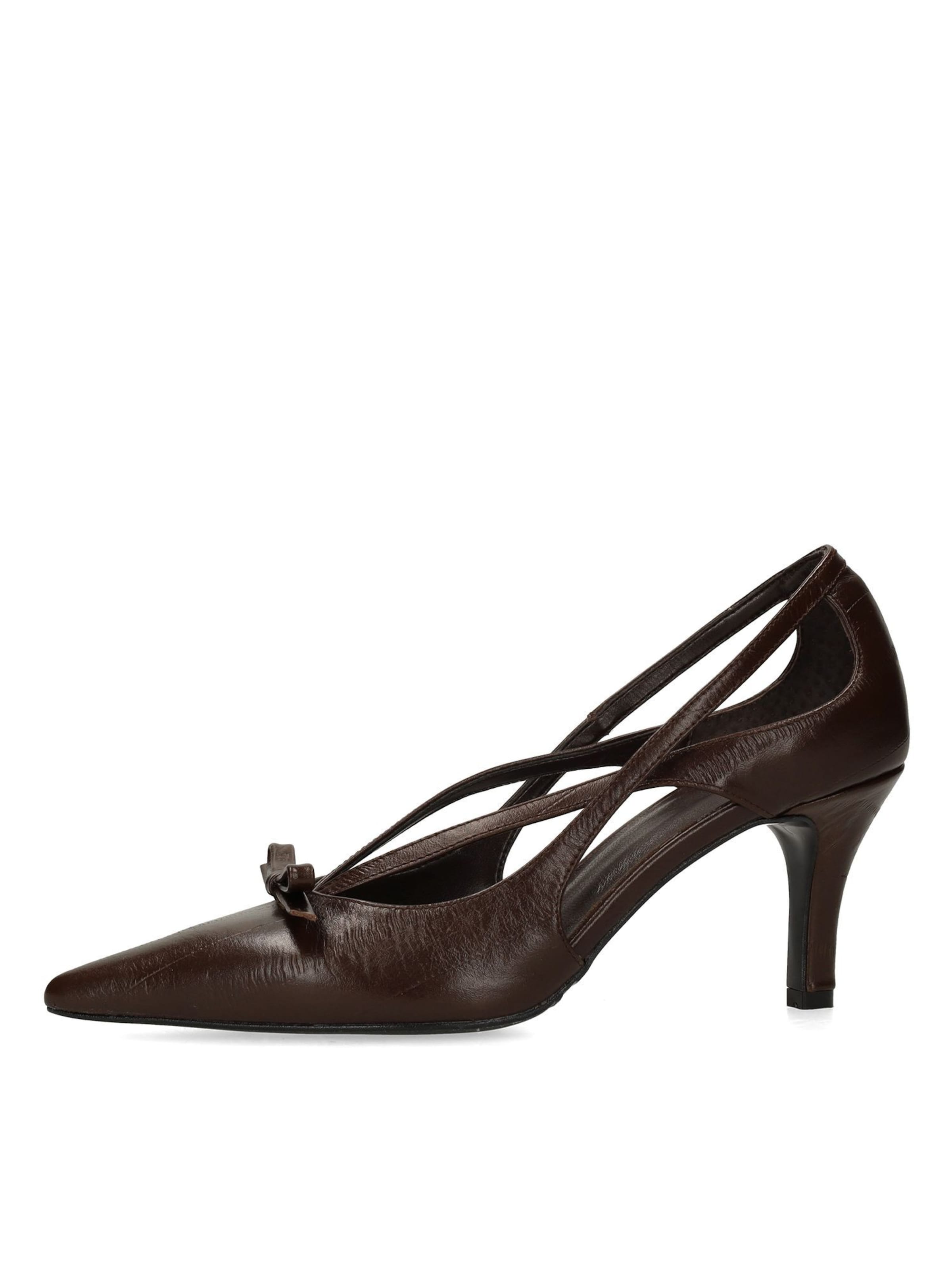 Escarpins MANFIELD en marron : devant