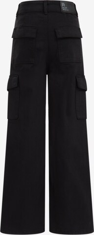 WE Fashion Wide Leg Hose in Schwarz