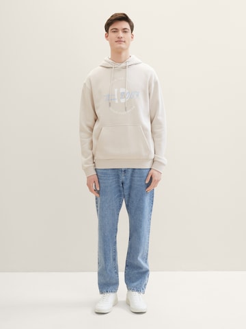 TOM TAILOR DENIM Sweatshirt in Beige