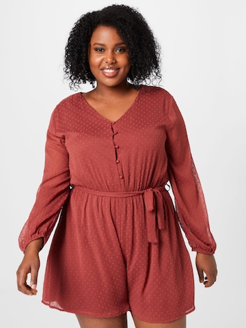 ABOUT YOU Curvy Jumpsuit 'Maike' in Rood: voorkant
