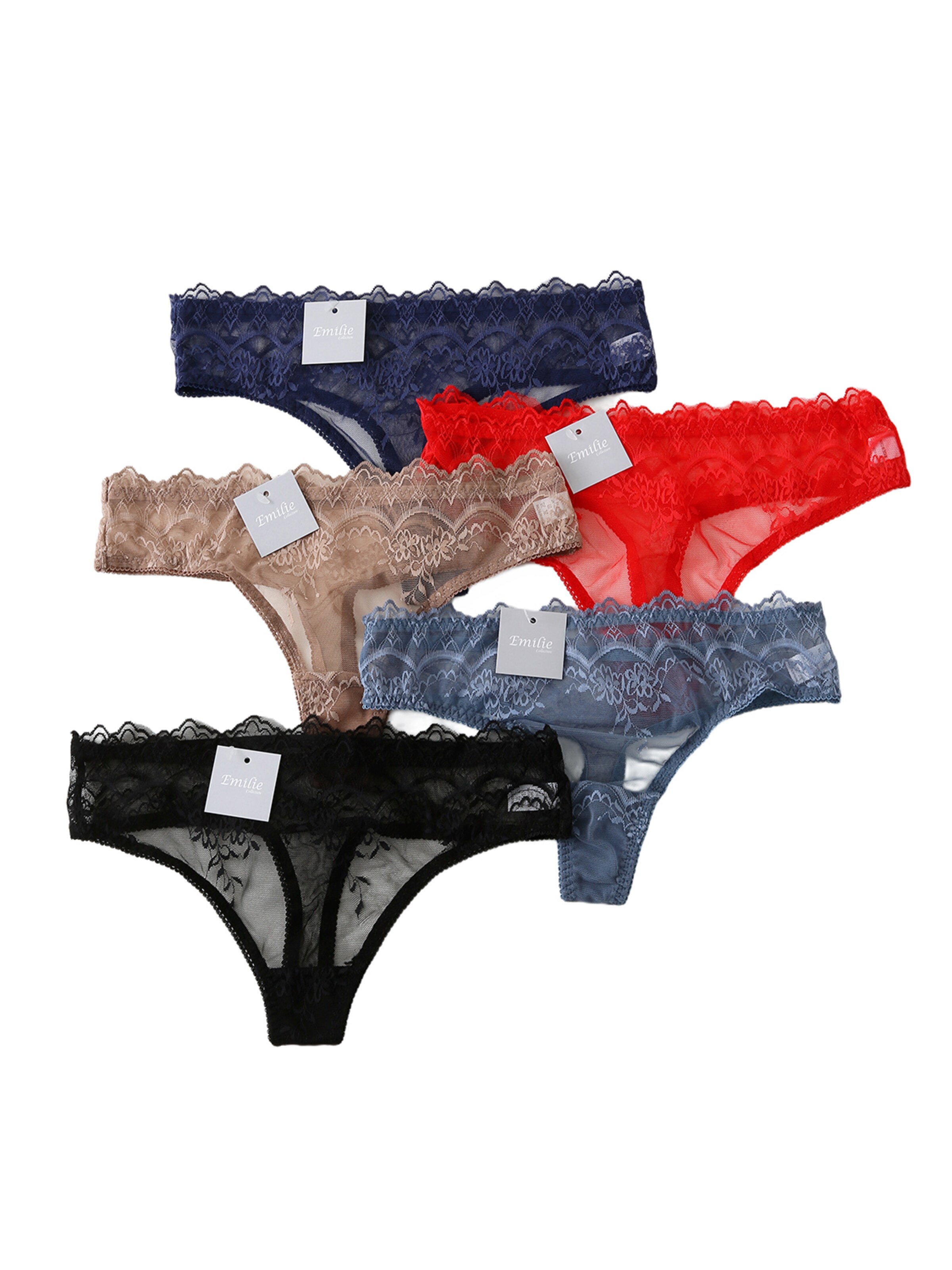 Emilie collection Thong in Beige