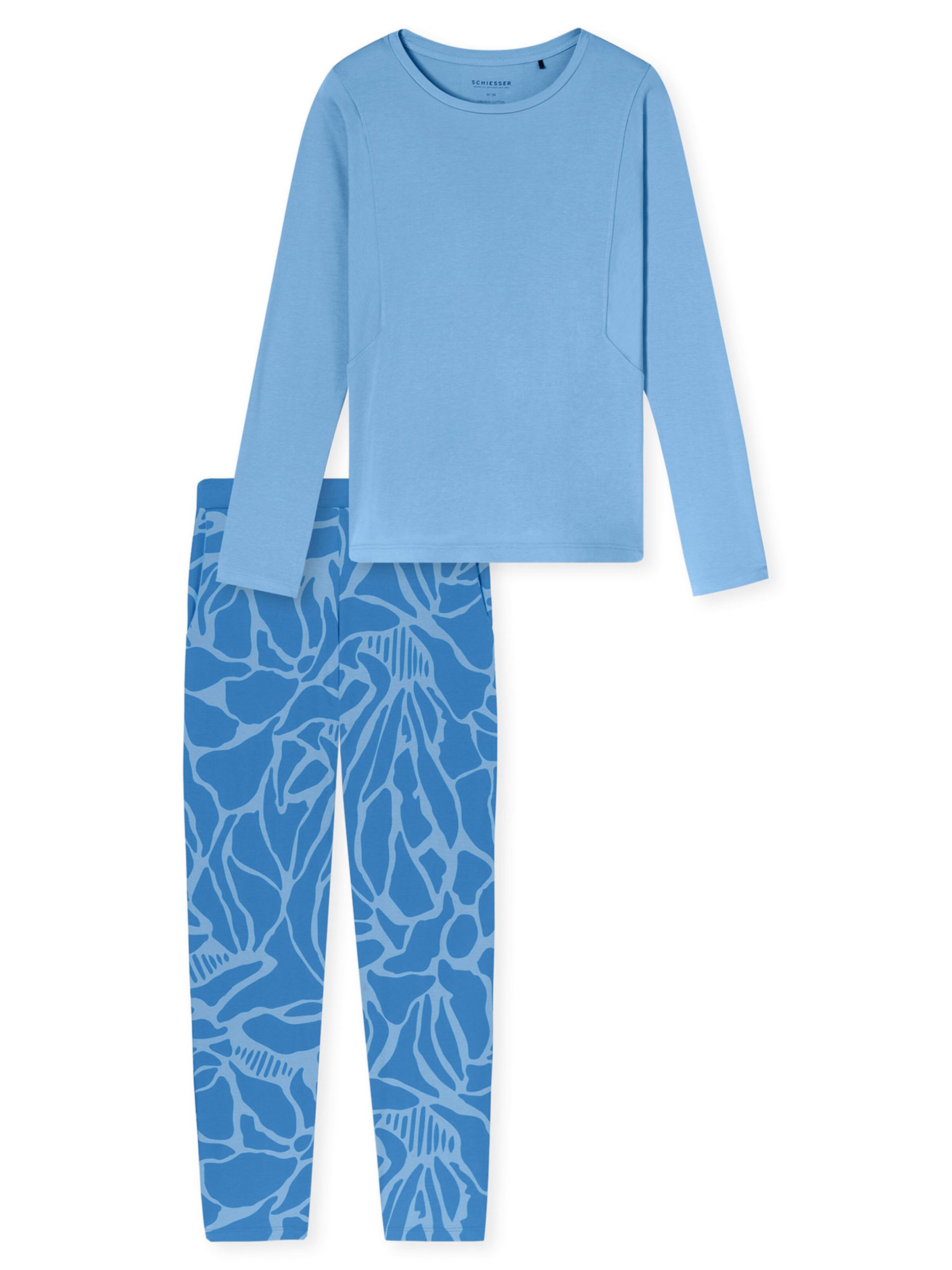 SCHIESSER Pyjama ' Modern Nightwear ' in Blau: Vorderseite