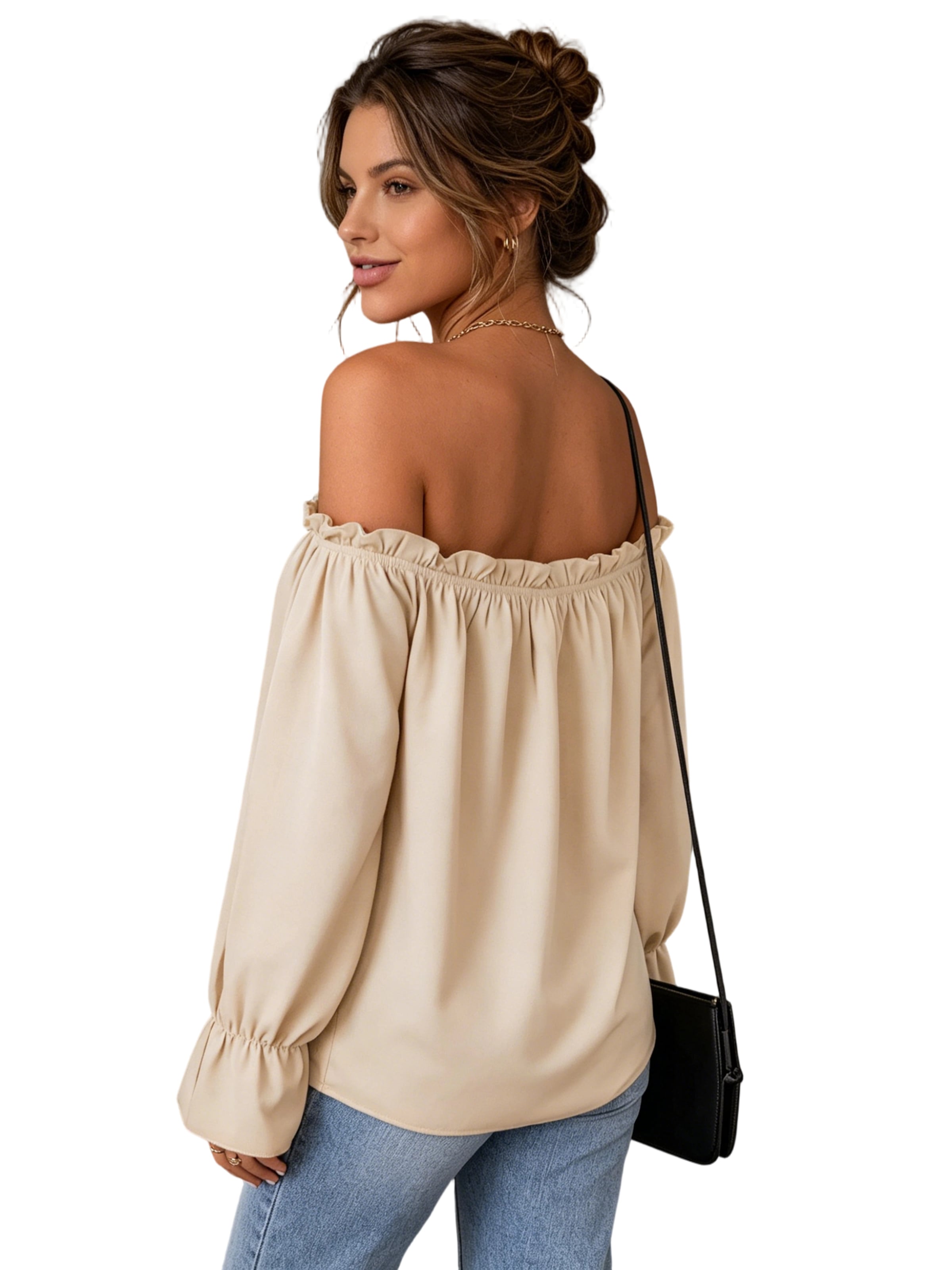 Yesfashion Bluse in Beige