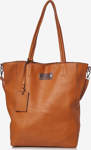 HARPA Shopper in Brown: front