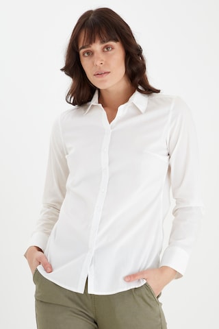 Camicia da donna di Fransa in bianco: frontale