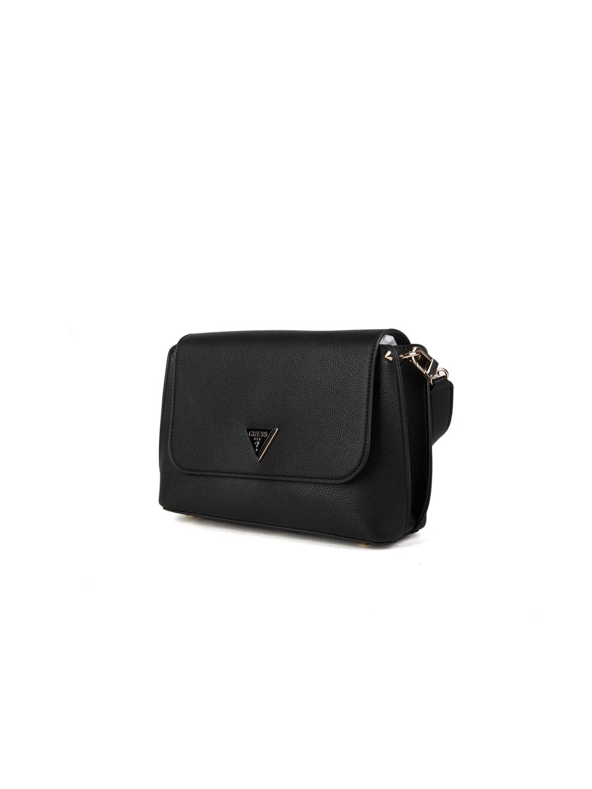 GUESS Schoudertas 'Meridian Ii Flap Crossbody' in Zwart