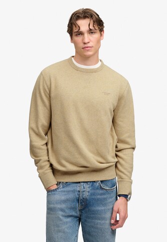 Superdry & Co Sweatshirt 'Essential' in Beige: voorkant