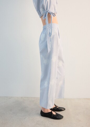MANGO Loosefit Hose 'Lolo' in Blau