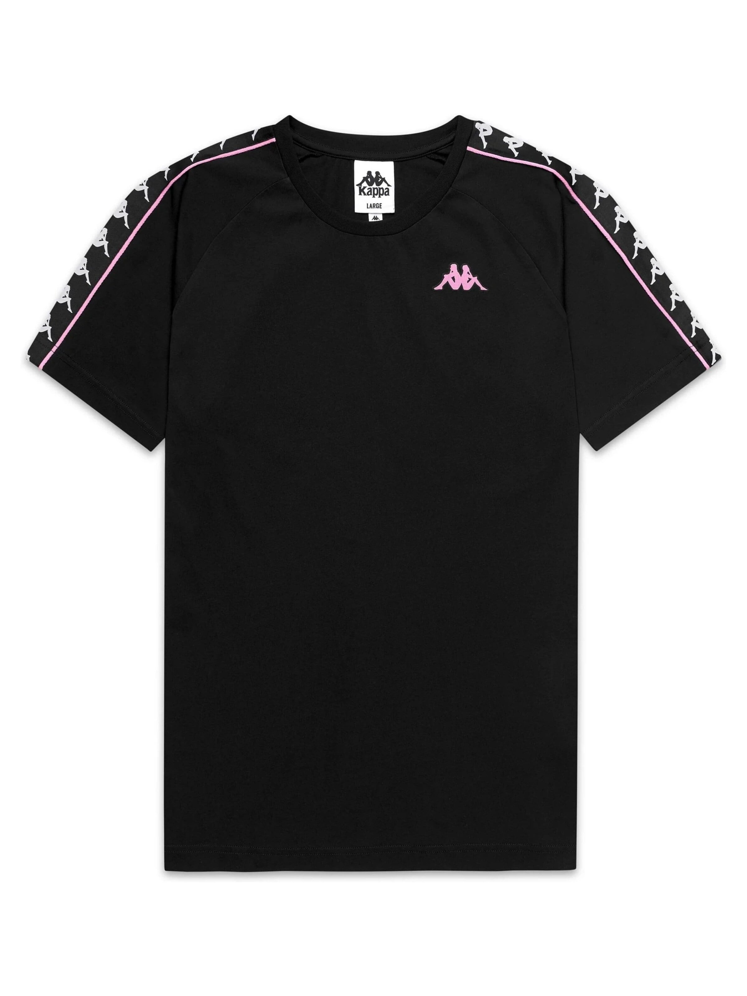 KAPPA - Camiseta 'Camiseta kappa negra coen slim 222 banda tee' en negro: frente