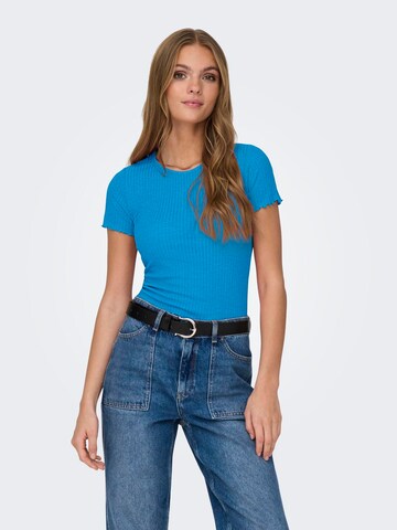 ONLY T-Shirt 'EMMA' in Blau