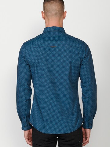 KOROSHI Regular Fit Hemd in Blau