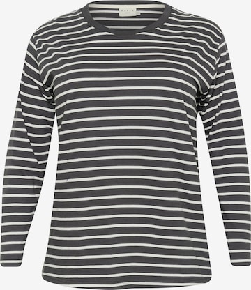 T-shirt 'KC Winni' KAFFE CURVE en noir : devant