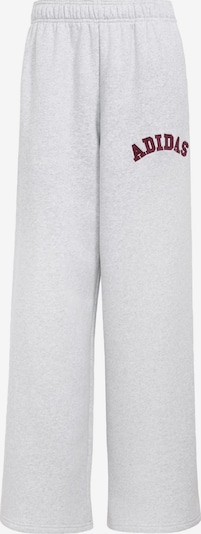 ADIDAS SPORTSWEAR Sportske hlače veličine XXS/regular u svijetlosiva / burgund, Pregled proizvoda