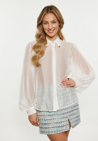 faina - Blusa en blanco: frente