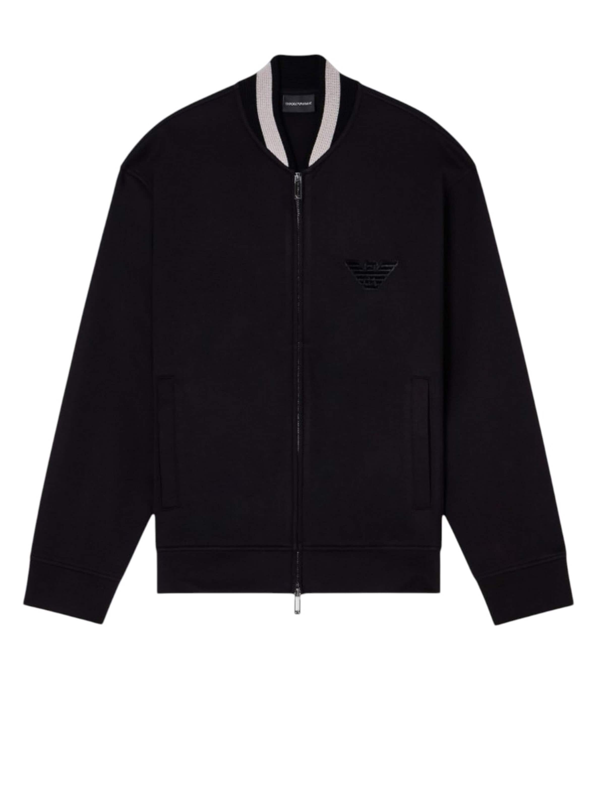 Emporio Armani Sweatjacke‌ in Schwarz: Vorderseite