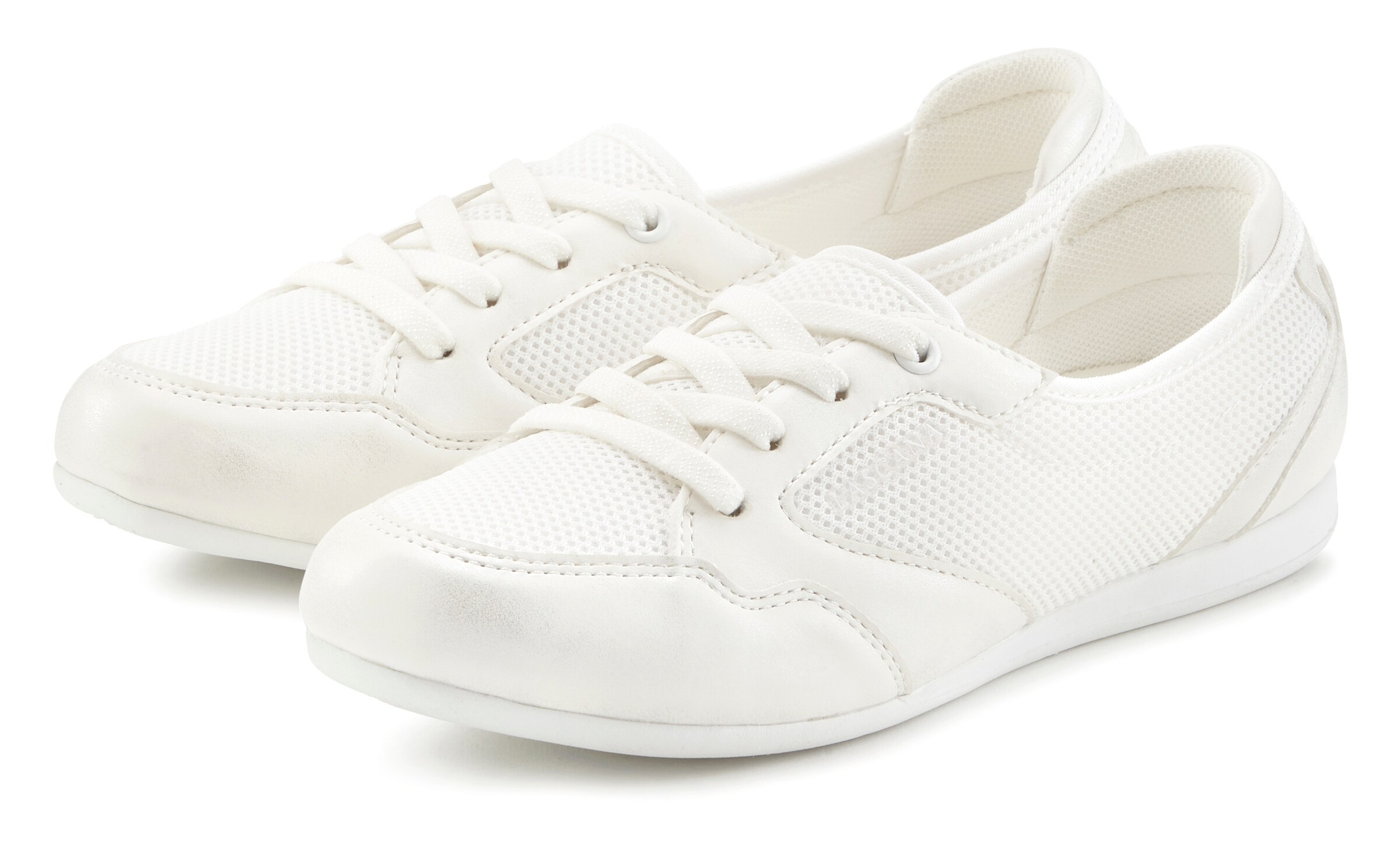 Baskets basses LASCANA en blanc