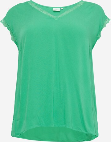ONLY Carmakoma Blouse in Groen: voorkant