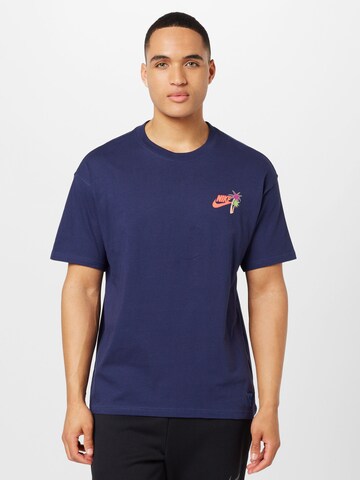 Nike Sportswear - Camisa em azul: frente